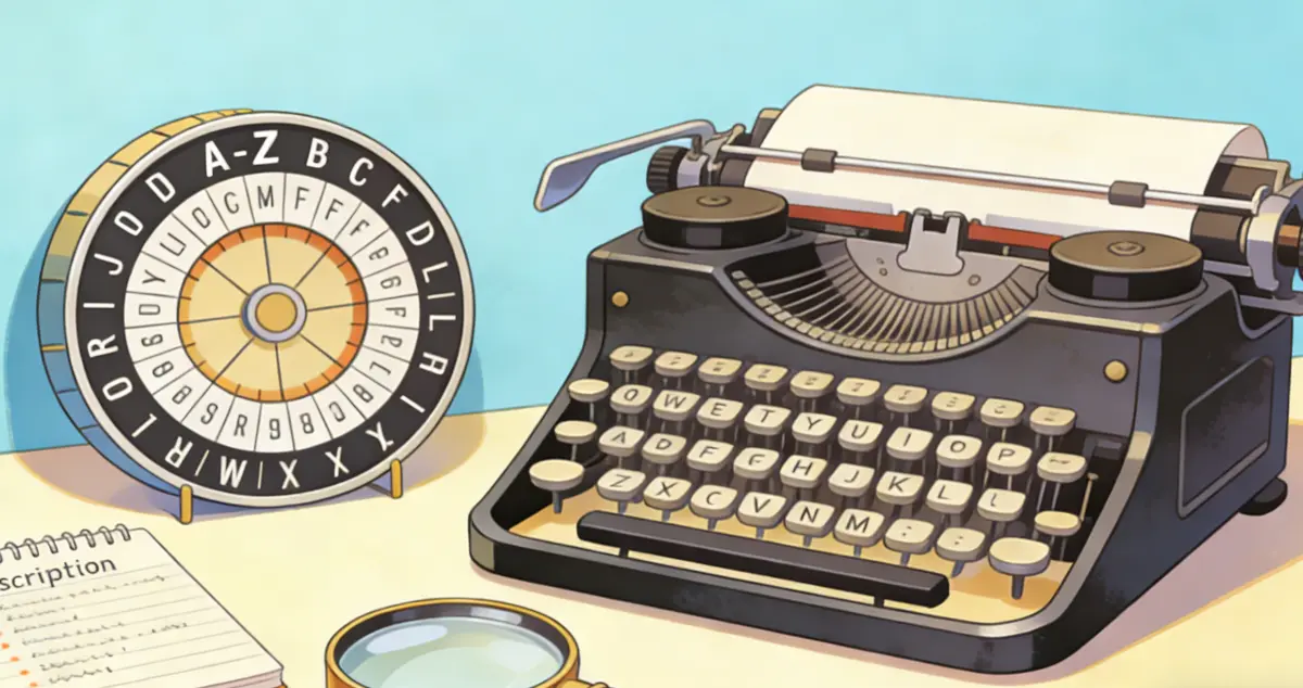 Person using Caesar cipher tool